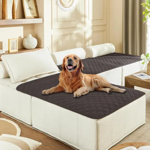 Vista 19 de gogobunny Manta para mascotas 3 veces más resistente, impermeable y a prueba de arañazos; protector de muebles reversible para perros y gatos, funda