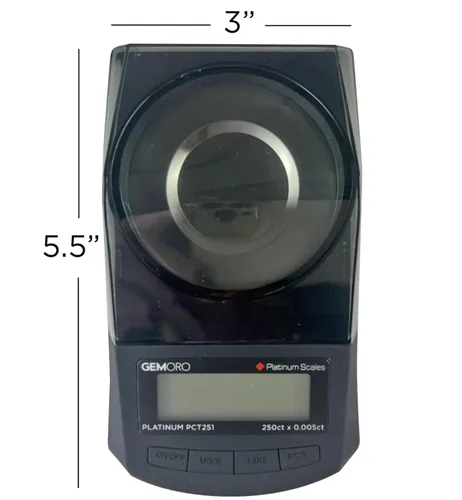 Vista 7 de GemOro Platinum PCT251 Durable Precise Jewelers Premium Class Quilat Mini Scale Herramienta de precisión digital con lectura profesional experta