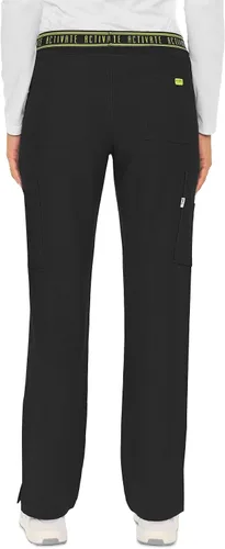 Vista 2 de Med Couture - Pantalón de yoga de dos bolsillos para mujer, pantalón de uniforme.