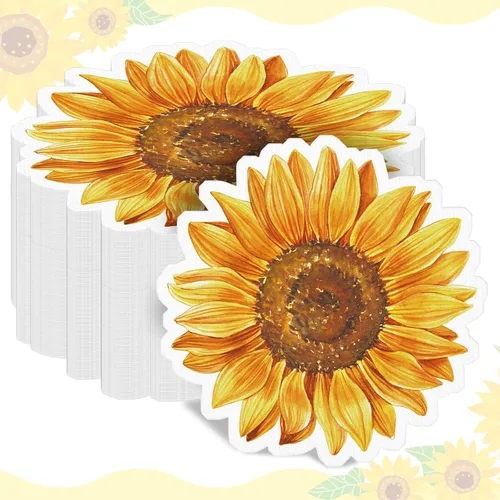 Vista 8 de Kosiz 100 servilletas de papel de flores en forma de flor servilletas de Margarita