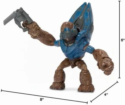 Vista 2 de Halo Infinite World of Halo - Figuras de 4 pulgadas, colección 1 2 3 (elige figura) (Grunt Conscript)