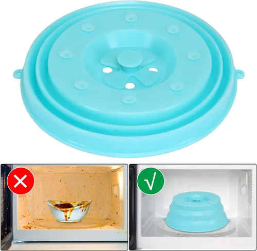 Vista 4 de JULBEAR Cubierta de microondas para alimentos,Cubierta de salpicaduras de microondas