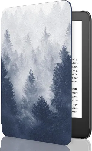 Vista 34 de MoKo Funda compatible con Kindle Basic de 11.ª generación 2024/2022 de 6 2-Flores de albaricoque.