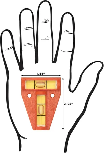 Vista 4 de Johnson Level & Tool 125 Cross Check, naranja, 1 nivel