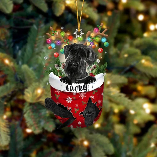 Vista 44 de Adorno de Navidad personalizado para perro Airedale Terrier en bolsillo de nieve, adorno para árbol de Navidad, idea de regalo para amantes