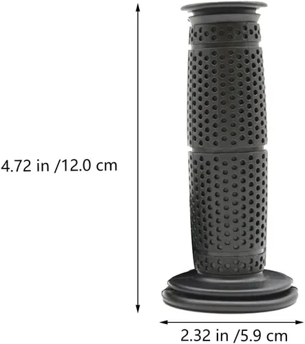 Vista 9 de PartyKindom 1 par de empuñaduras de goma para manillar de motocicleta para mayor comodidad y control compatibles con varios modelos
