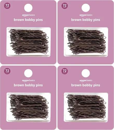 Vista 8 de Amazon Basics Bobby Pins in Case Black 72 Count