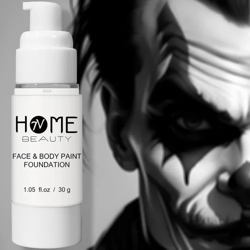 Vista 3 de Pintura facial blanca, pintura corporal y maquillaje de base, no tóxico, efecto especial, kit de maquillaje SFX, disfraz de Halloween, cosplay