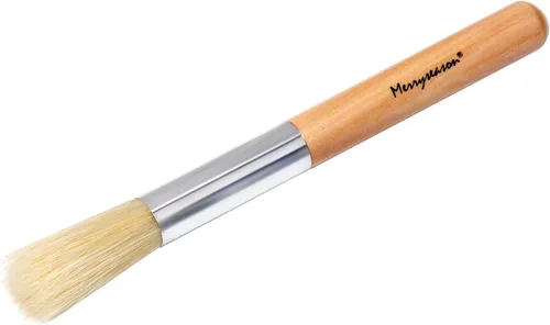 Vista 8 de Cepillo de limpieza para molinillo de café, mango de madera y cerdas naturales, cepillo de espresso para polvo de madera, accesorios para grano