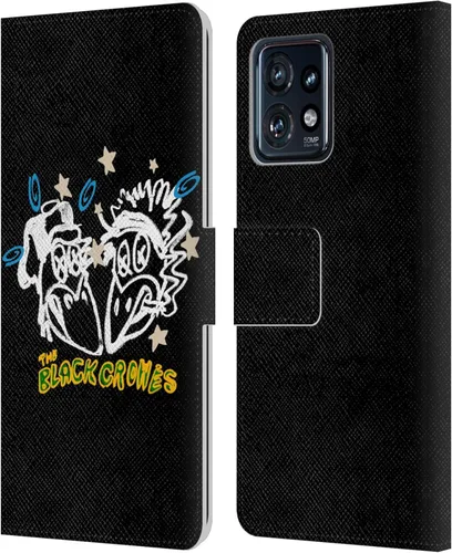 Vista 9 de Head Case Designs Officially Licensed The Black Crowes Artwork Graphics Leather Book Wallet Case Cover Compatible with Motorola Moto Edge 40 Pro