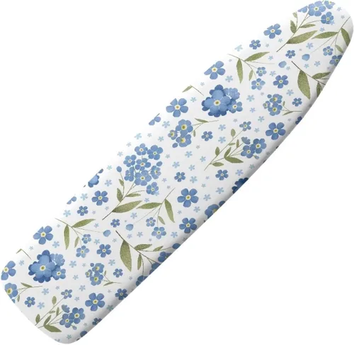 Vista 15 de Funda para tabla de planchar con estampado de rosas vintage con gancho y bucle, sujetadores ajustables, fundas protectoras para tabla de planchar