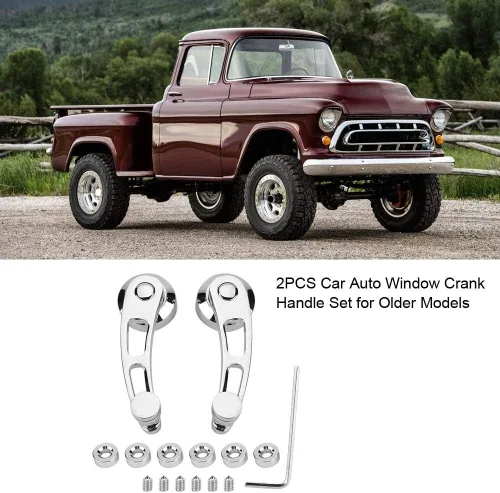 Vista 4 de Qiilu Mango pequeño para tornillo hexagonal, 2 piezas de manivela para ventana de coche, accesorio para mayores