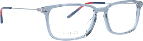 Vista 6 de Gucci GG1056OA 003 Marco De Gafas De Los Hombres Plata Borde Completo Rectangular 2.205 in, azul, gris, plateado (GreySilverBlue)