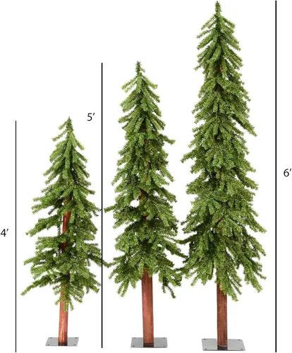 Vista 3 de Vickerman Alpine Árbol Natural con 105T