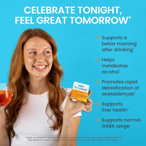 Vista 3 de Himalaya PartySmart, 10 Cápsulas Individuales - Apoyo al Hígado para la Descomposición del Alcohol para una Mejor Mañana Después de Beber - A Base