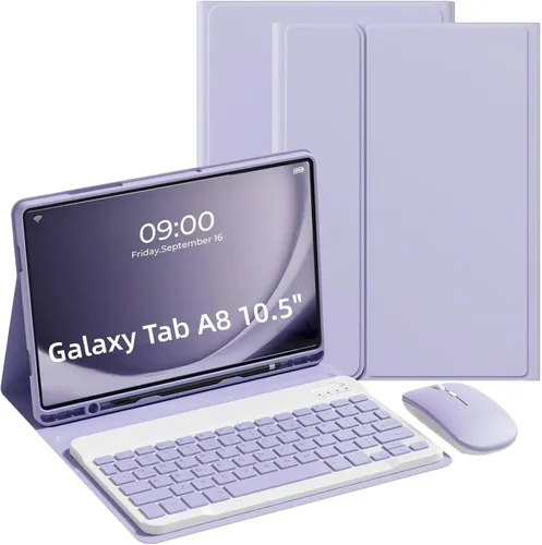 Vista 18 de Funda con teclado para Samsung Galaxy Tab S6 Lite de 10,4 pulgadas 2024 Negro