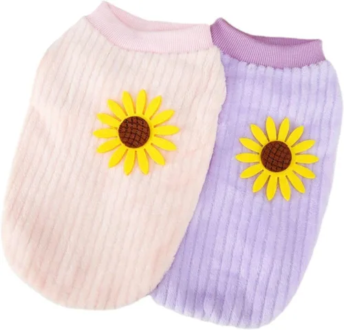 Vista 7 de Suéter de forro polar para perros pequeños, abrigo cálido para perros para invierno, camisa cálida para perros pequeños y medianos