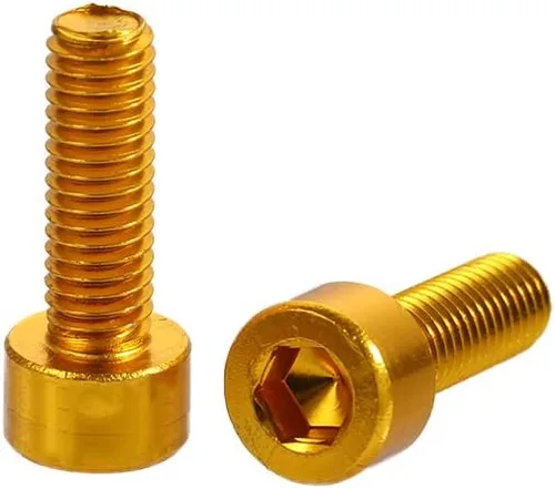 Vista 13 de 2 unids/set bicicleta titular tornillo hervidor rack tornillo aleación aluminio M5x15mm botella agua jaula pernos para bicicleta MTB bicicleta