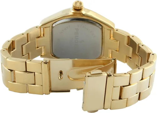 Vista 3 de Peugeot Reloj de vestir sin mangas para mujer con pulsera y esfera de números romanos