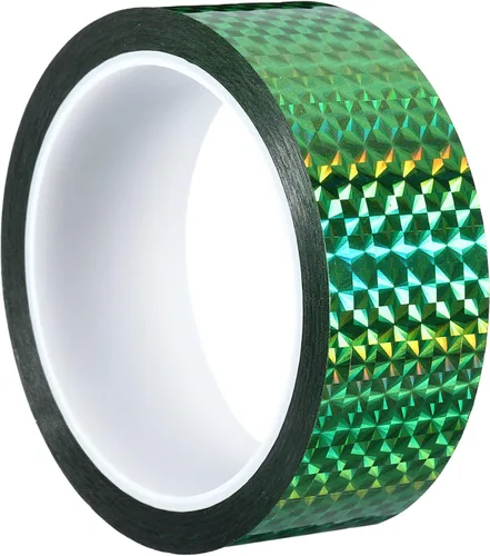 Vista 7 de PATIKIL Cinta prisma de 0.2 pulgadas x 55 yardas, adhesivo reflectante holográfico metalizado para detallar decoración de pared, arte, azul