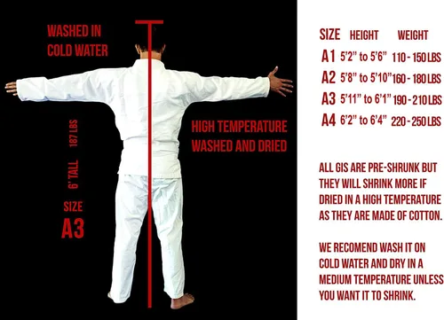 Vista 2 de Su Jiu Jitsu Gear - Uniforme Premium de Jiu Jitsu Brasileño 350450 con cinturón, Blanco
