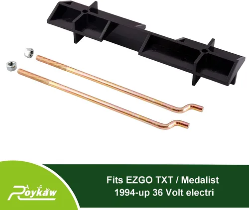 Vista 2 de Roykaw EZGO - Placa de retención de batería con kit de varillas para carrito de golf eléctrico TXT 1994 en adelante de 36 voltios, reemplaza al OEM