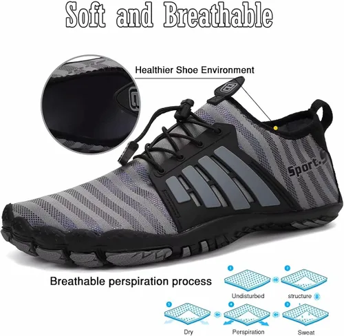 Vista 3 de Water-Shoes-Mens-Womens Quick-Dry Barefoot-Swim Diving Shoes-Aqua-Socks for Sports Climbing Beach Surf