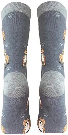 Vista 4 de Calcetines para amantes de las mascotas, divertidos, para todas las estaciones, talla única, para mujeres y hombres, regalos de gatos y perros