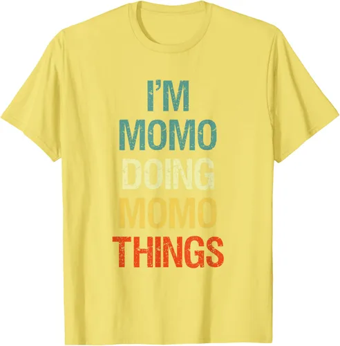 Vista 40 de I'M Momo Doing Momo Things - Camiseta de regalo con nombre personalizado, Negro, S