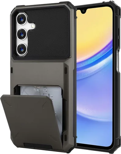 Vista 127 de Funda tipo cartera para Samsung Galaxy S22 con ranura para 2 tarjetas de crédito Funda a prueba de golpes Hybrid Heavy Duty Protection Armor Funda