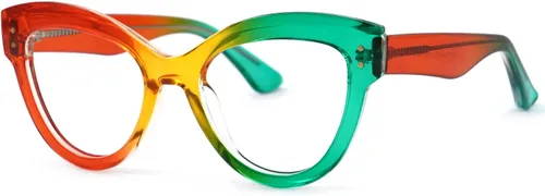 Vista 3 de Zeelool Gafas de bloqueo de luz azul con estilo ojo de gato para mujer Rosalee ZJGT701440