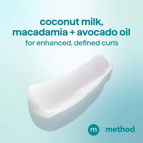 Vista 3 de Method Curl Defining Co-Wash, Coco Twist, leche de coco + aguacate + notas de macadamia, 13.5 onzas