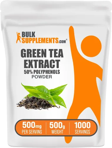 Vista 11 de BulkSupplements. Comgreen - Extracto de té en polvo, suplemento de 50% polifenoles, suplementos EGCG, sin gluten, 500 mg por porción, 3.53 oz