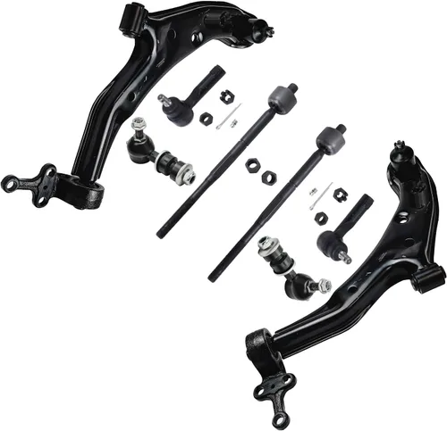 Vista 237 de Detroit Axle - Kit de brazos de control de extremo de 8 piezas para Toyota 2001-2003 Highlander 2002-2003 Camry Lexus ES300, 2 conjuntos de brazos