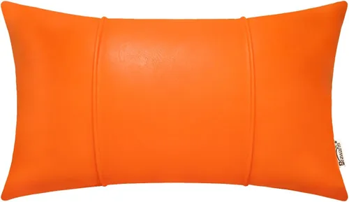 Vista 30 de BRAWARM Funda de almohada de piel sintética de 16 x 16 pulgadas, color Negro