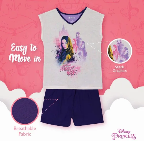Vista 5 de Disney Conjunto de pijama de 3 piezas de Minnie Mouse para niñas Frozen Princesas Minnie Mouse