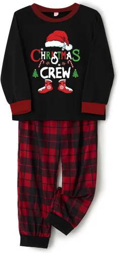 Vista 5 de OAKFashion Conjunto de pijamas familiares de Navidad, pijamas familiares a juego
