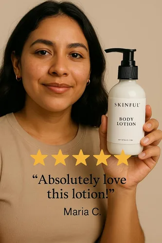 Vista 2 de Skinful Loción corporal, loción hidratante diaria para piel seca, hidratante corporal de cuidado intensivo - 4.2oz