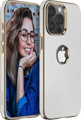 Vista 12 de LOHASIC Funda de cuero para iPhone 13 Pro, delgada de lujo para hombres y mujeres de negocios, funda de PU suave antideslizante a prueba de golpes