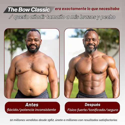 Vista 5 de Bullworker - Bow Classic - Ejercitador isométrico y equipo para ejercicios en el hogar, incluye estuche portátil