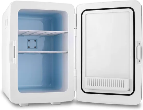 Vista 7 de Mini nevera, refrigerador compacto para Ooffice, mini refrigerador para dormitorio, congelador compacto de una sola puerta, gran capacidad de 20