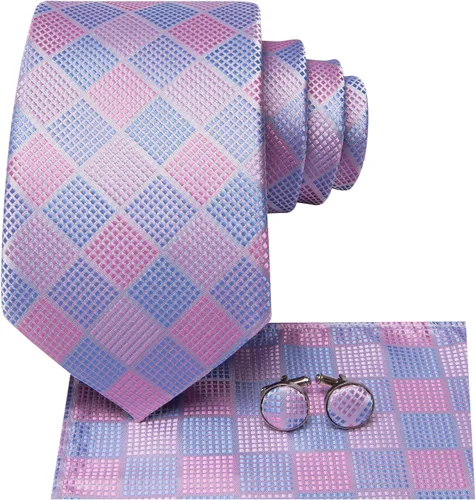 Vista 56 de Dubulle Corbata tejida de cachemira para hombre y gemelos de pañuelo para hombre, conjunto de gemelos para boda formal y negocios