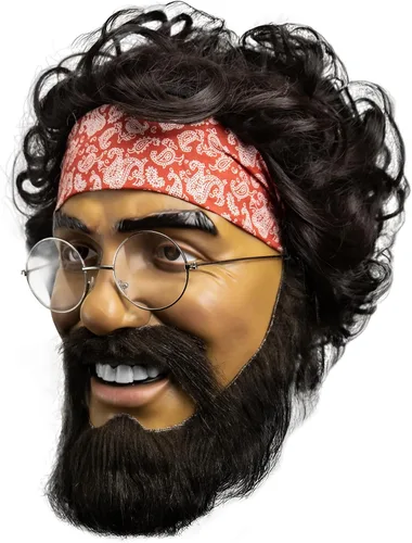 Vista 2 de Trick Or Treat Studios - Producto oficial - Cheech & Chong - Máscara de inyección Chong - Uso para adultos