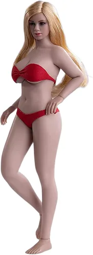 Vista 7 de Figura de acción a escala 1/12, figura de acción femenina de 6 pulgadas, súper flexible, ligeramente grasa, piel pálida, busto grande, colección