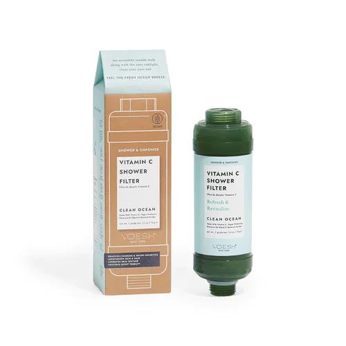 Vista 8 de VOESH Filtro de ducha con vitamina C, Blossom Bliss, aromaterapia de ducha, purificador de agua, suavizante de agua, probióticos veganos, cabezal