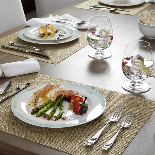 Vista 26 de Oneida Moda Champagne Satin 20-Piece Silverware Set for 4, Flatware