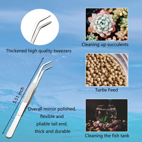 Vista 3 de Hábitat de tortuga con pendientes, material ABS, plato de agua de tortuga, pinzas para alimentos y bola de comida, accesorios de tortuga