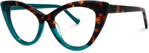Vista 6 de Zeelool Maxine WA454518 - Gafas de bloqueo de luz azul de ojo de gato de moda para mujer con protección UV400