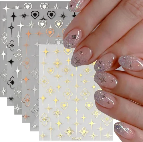 Vista 48 de 30 hojas de calcomanías de uñas para el día de San Valentín, diseño de flores, corazón, pastel de frutas, serie de labios rojos, suministros de arte