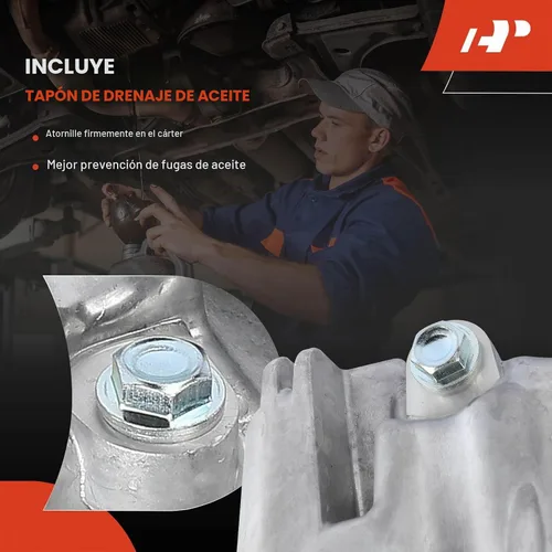Vista 6 de A-Premium - Sump de aceite de motor con tapón de drenaje